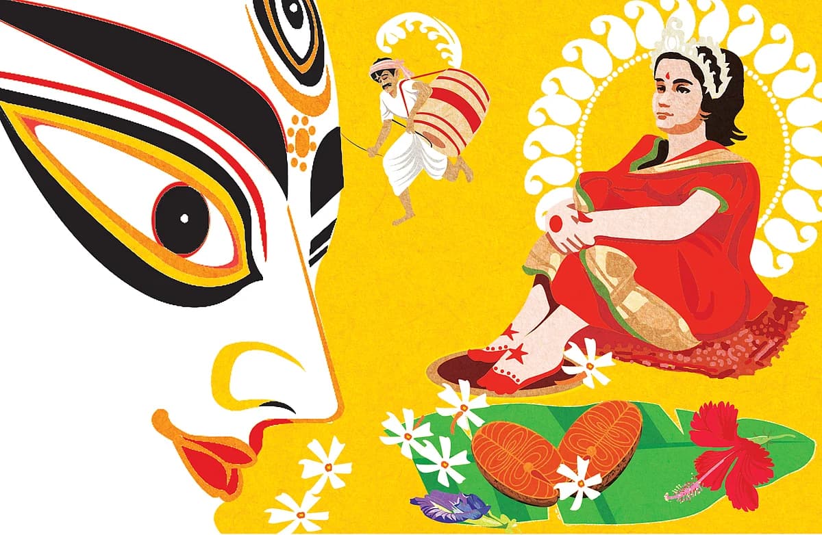Are 'vegetarian goddess' food offerings a sign of cultural erosion or adaptation?