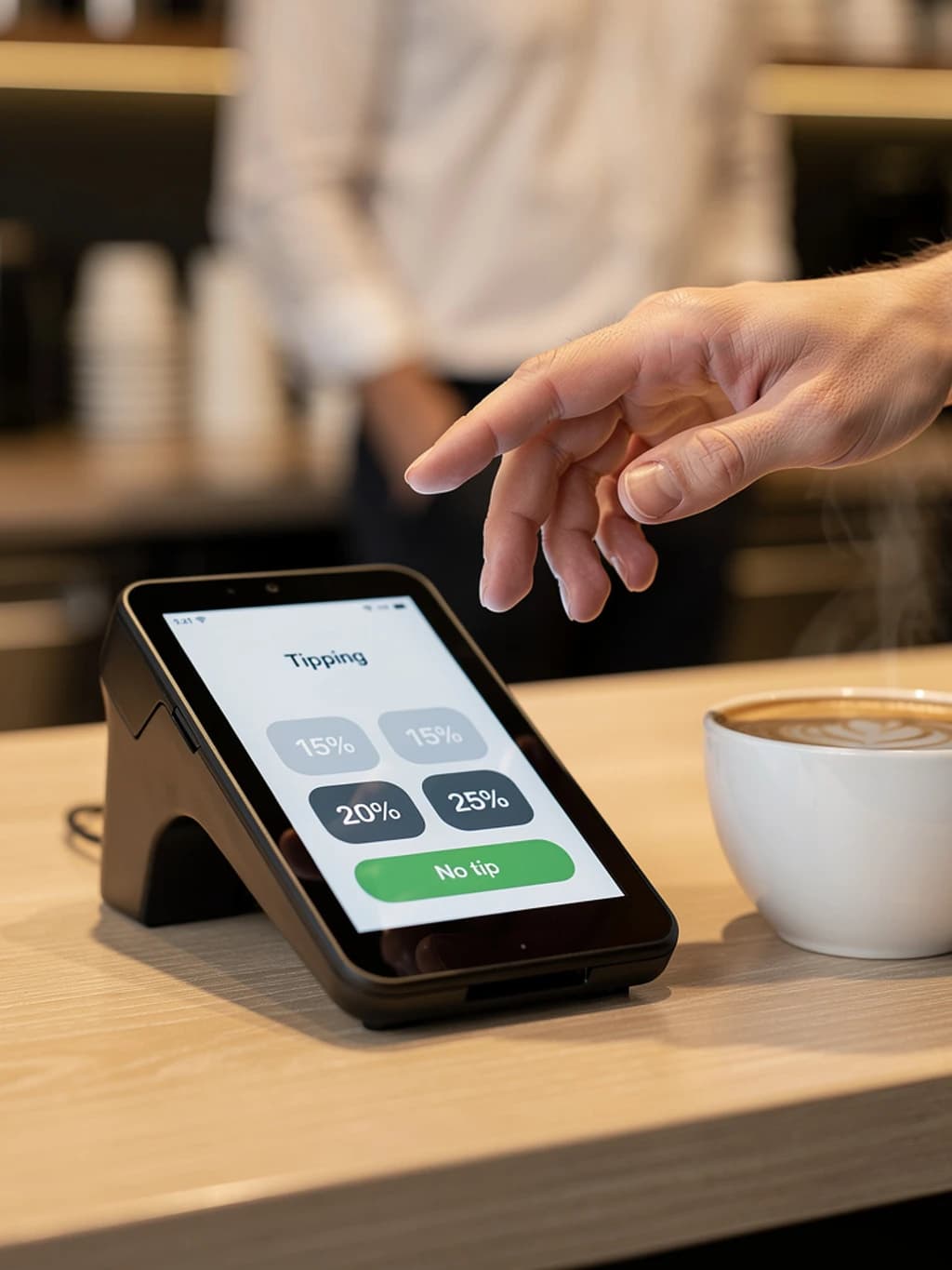 Should you tip the iPad screen at the coffee shop counter if you're already paying $7 for coffee?