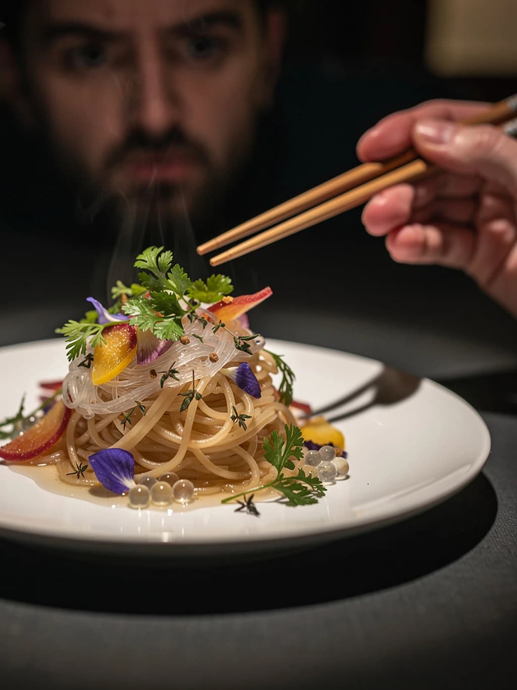 Does celebrity chef fusion cuisine actually taste better, or is it just expensive nostalgia mixed with stuff that doesn't belong together?