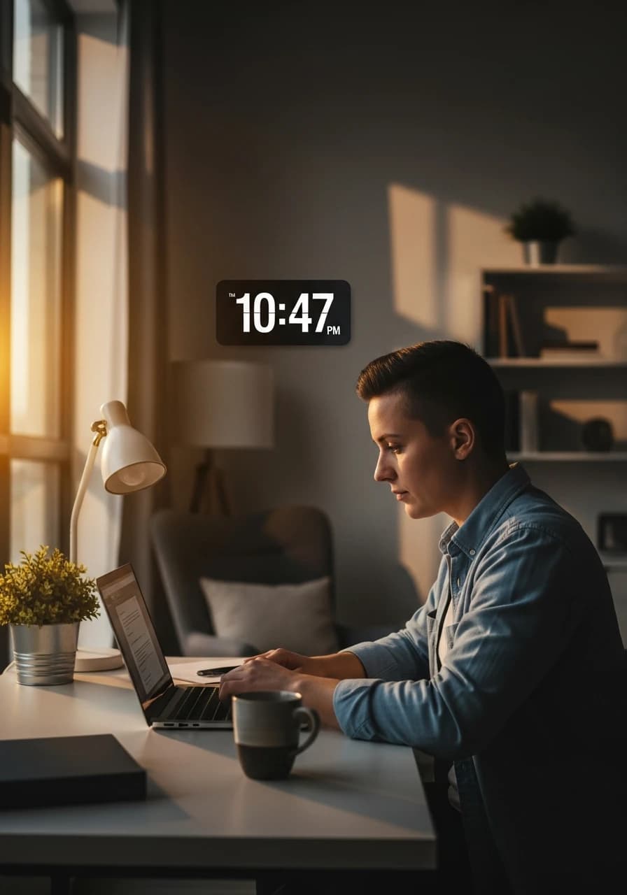 Does working from home count as being less committed to your job?